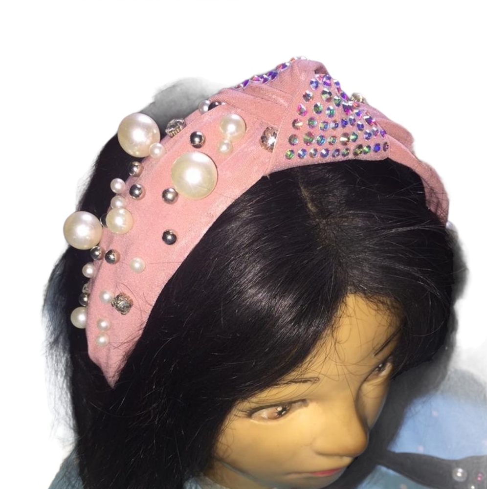 Pearls And Crystals Hairband Headband